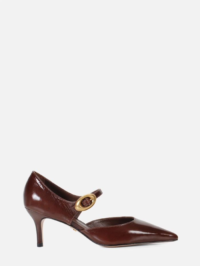 SCARPIN JÚLIA CONHAQUE