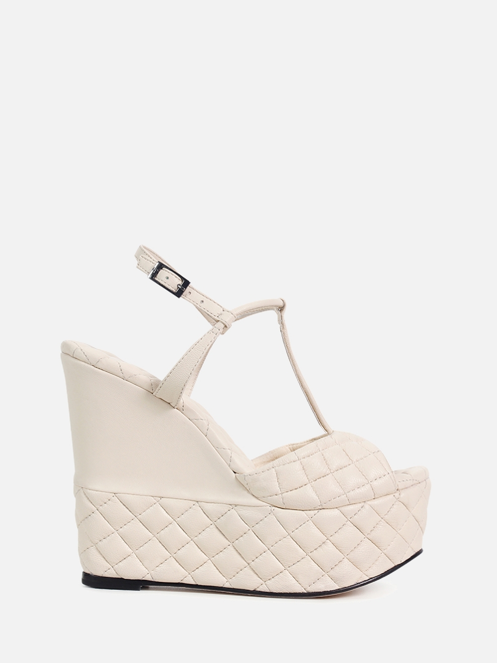 SANDÁLIA ANABELA MÔNACO BAUNILHA