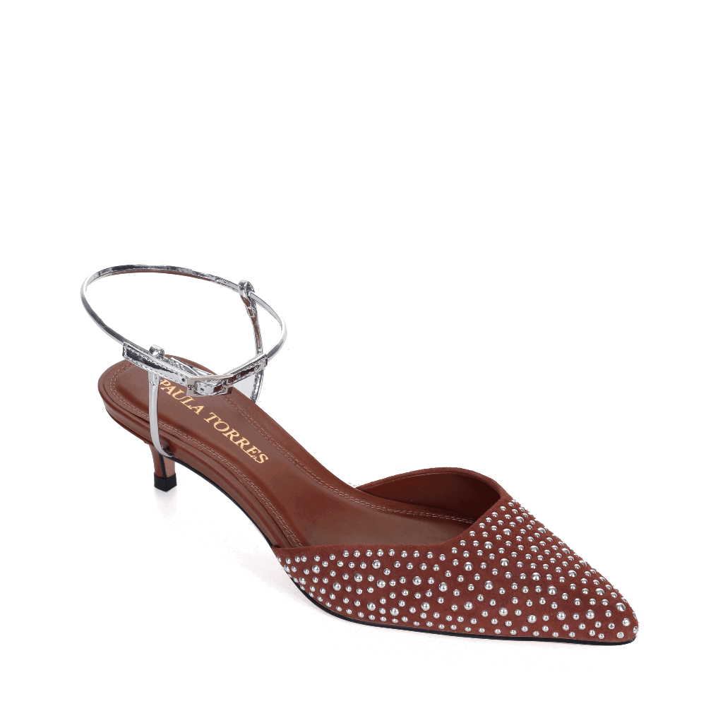 SCARPIN SINTRA STUD COGNAC