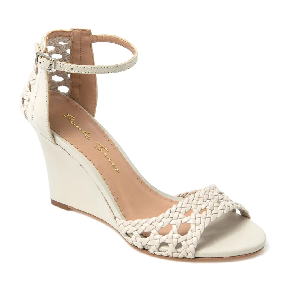 SANDÁLIA ANABELA FRANCY OFF WHITE