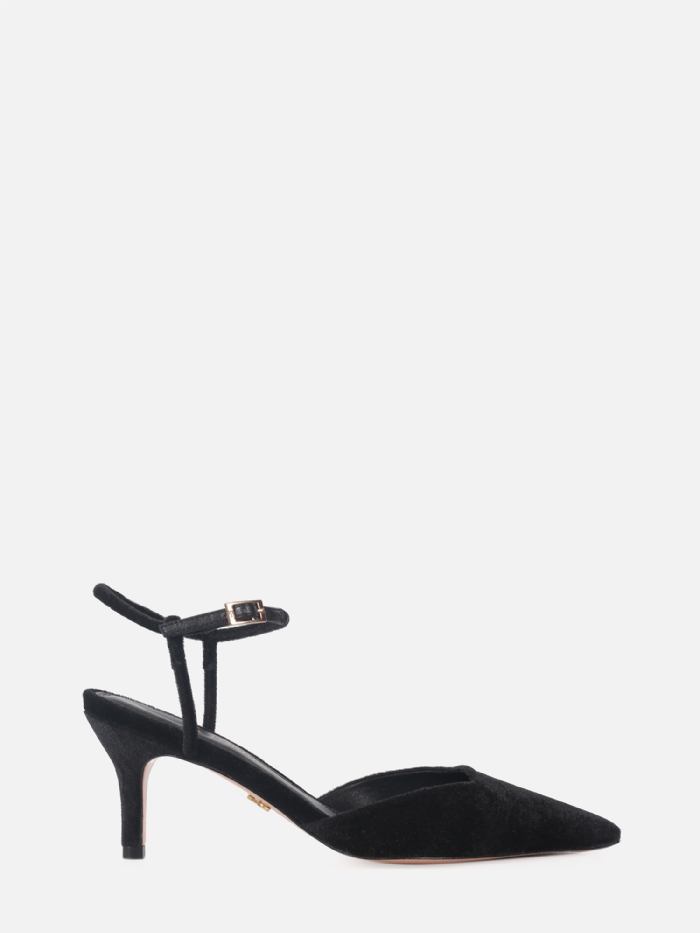 Scarpin Velvet Preto