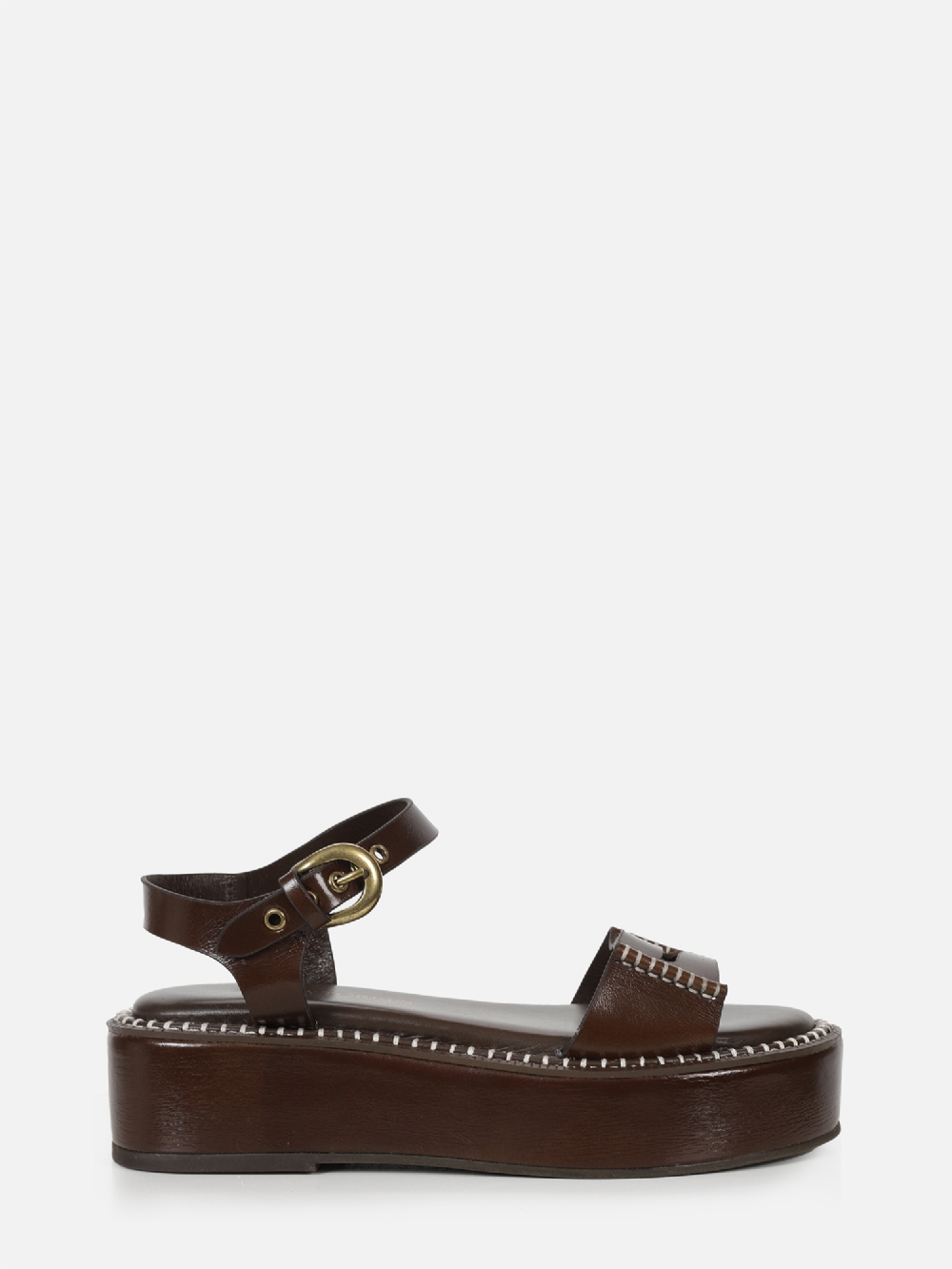 FLATFORM EM COURO LANA CAFÉ