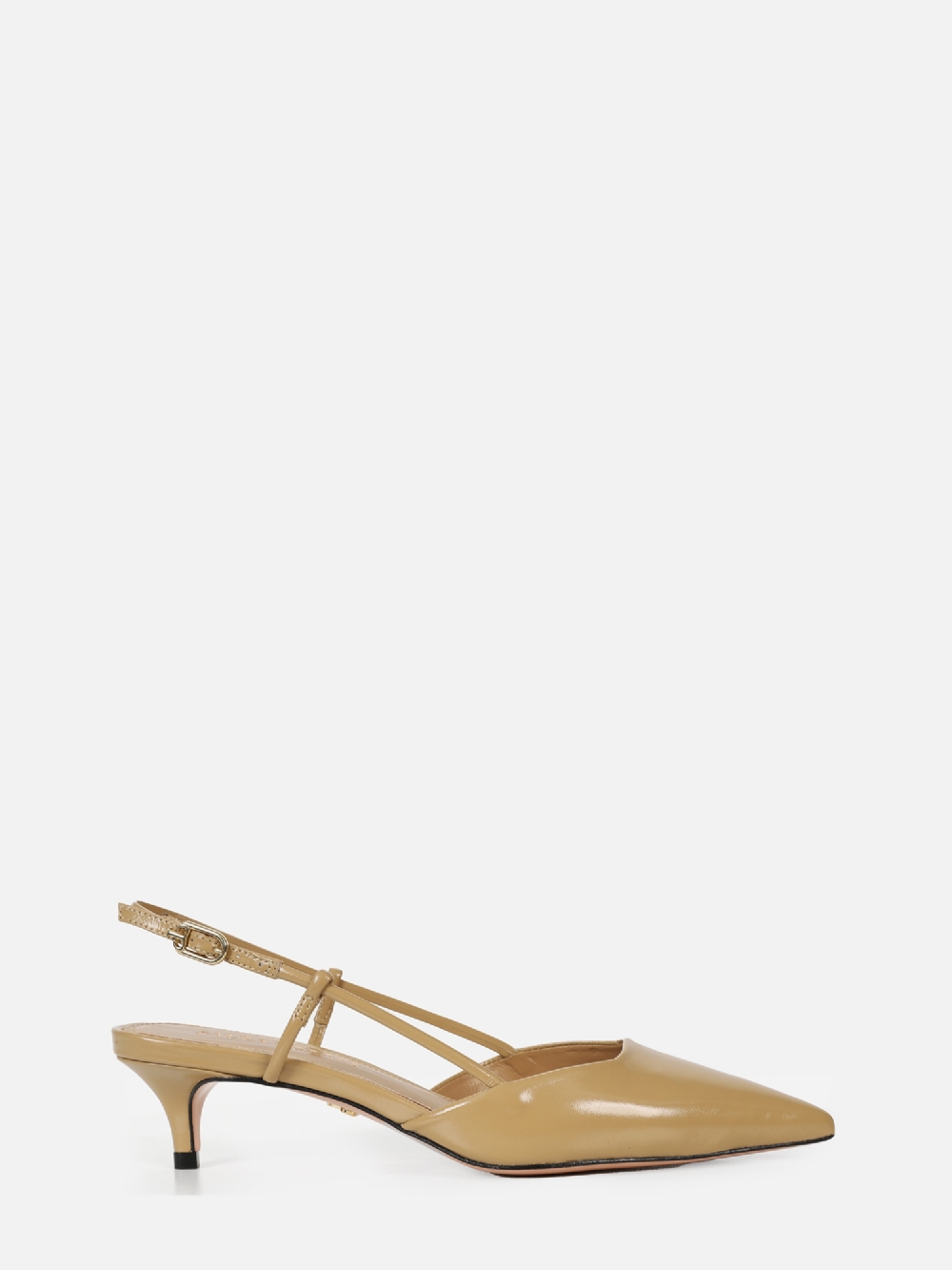 SCARPIN EM COURO CASSIE SAFARI SALTO BAIXO
