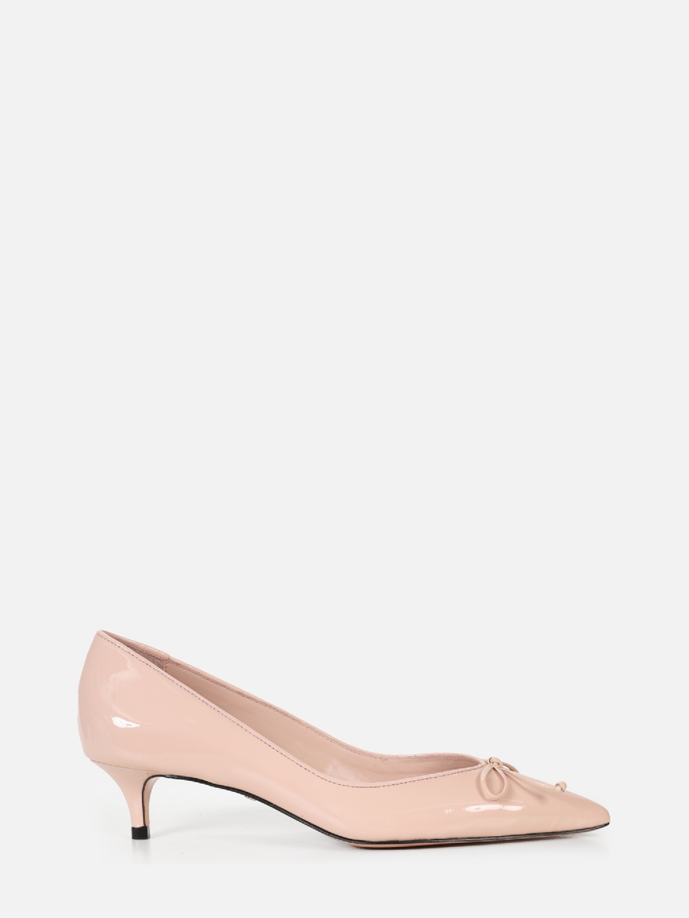 SCARPIN EM COURO VERNIZ MARIE ROSA SALTO BAIXO FINO