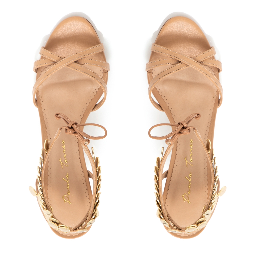 SANDÁLIA GOLD MEDIO BEGE