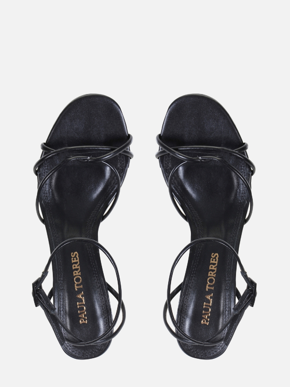 SANDÁLIA OLGA PRETO COM DOURADO