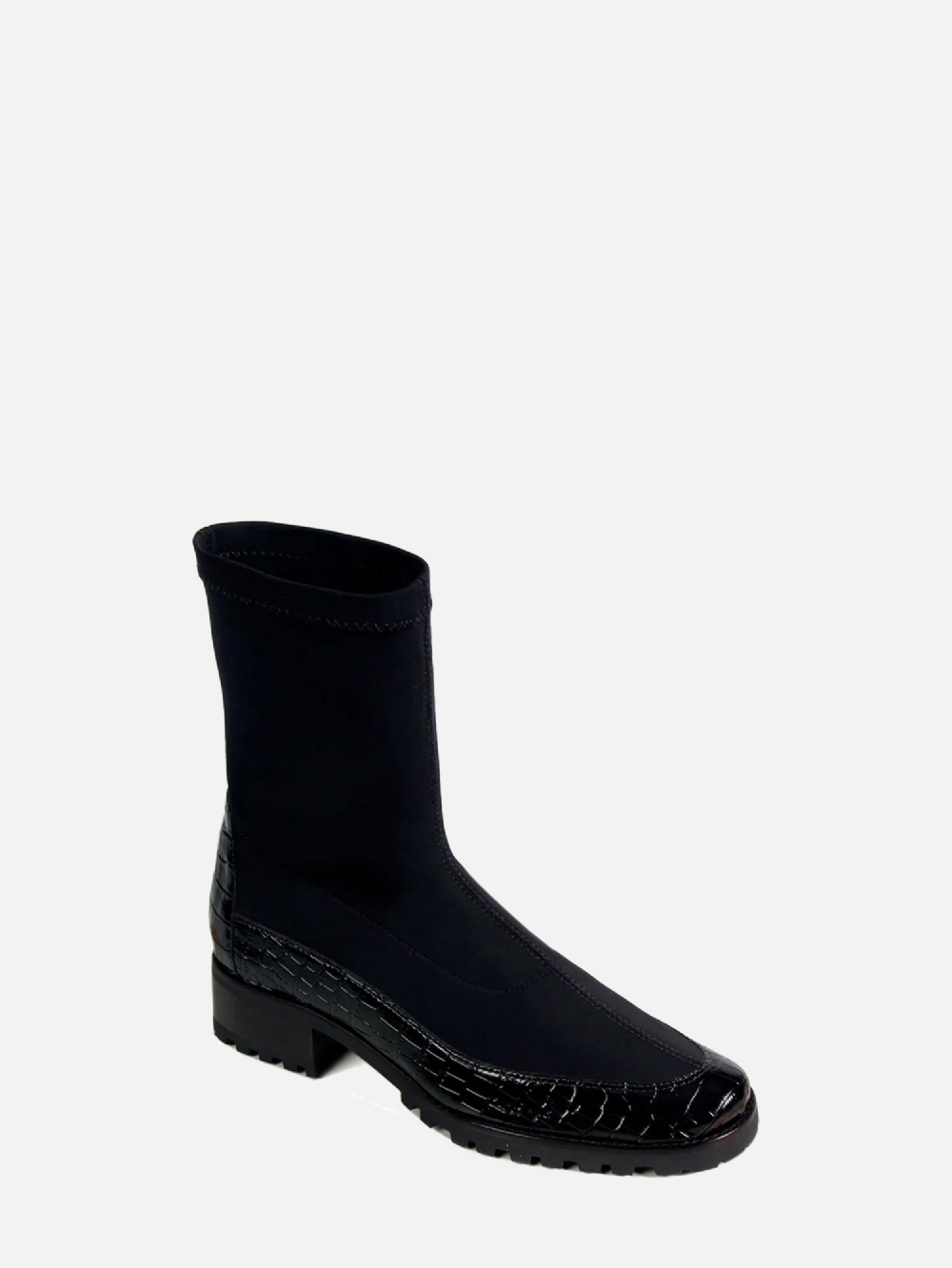 BOTA VENEZA CROCO PRETO