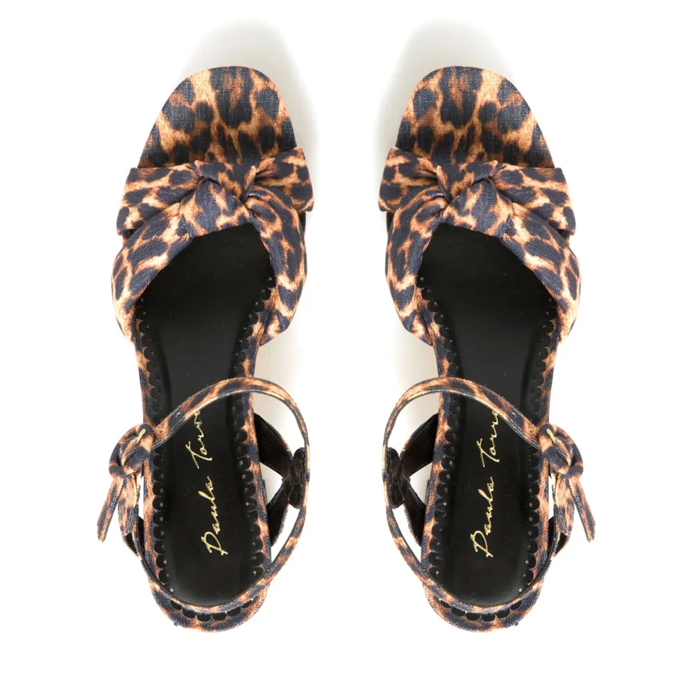 SANDÁLIA BARCELONA ANIMAL PRINT