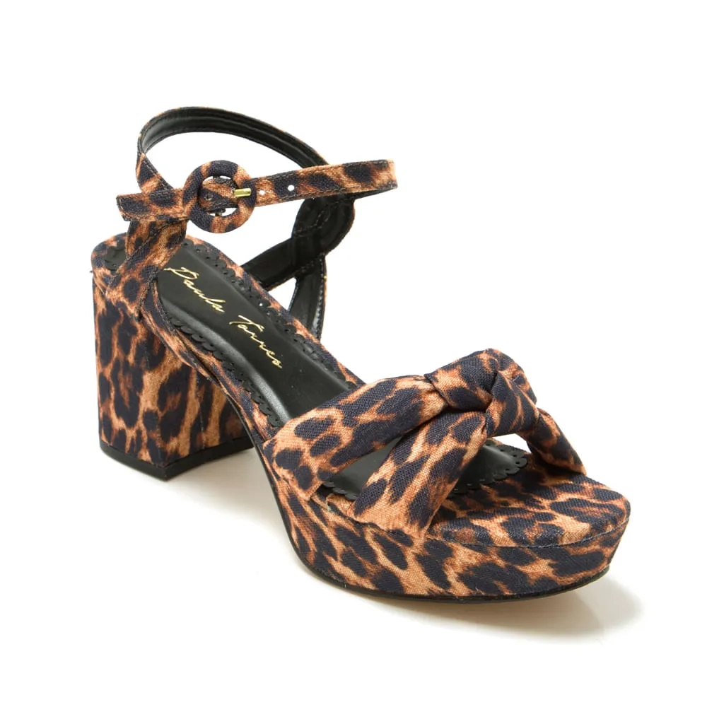 SANDÁLIA BARCELONA ANIMAL PRINT