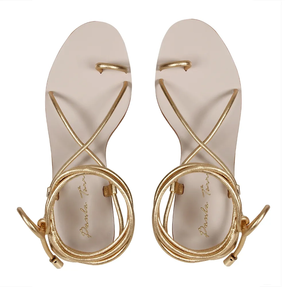 SANDÁLIA MEL DOURADA