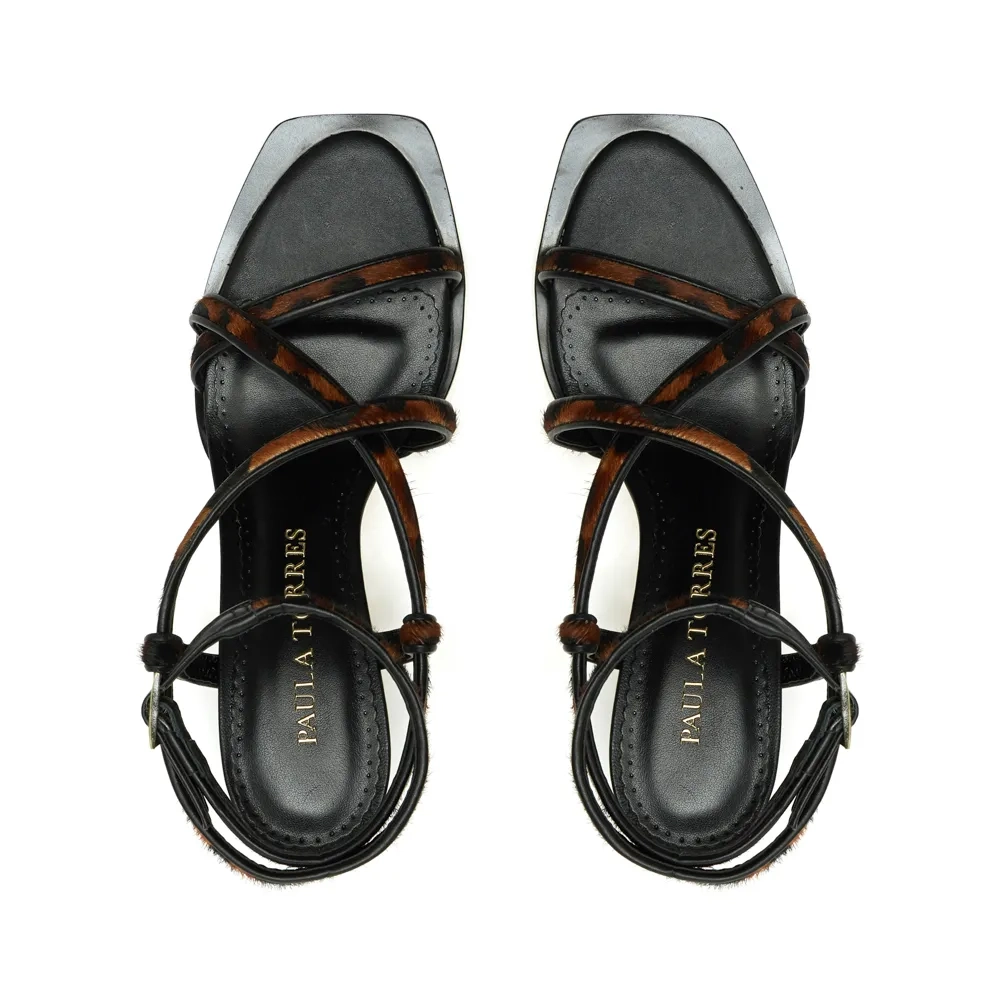 SANDÁLIA BARI ANIMAL PRINT