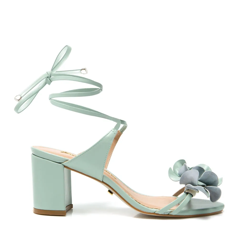 SANDÁLIA FLOR VERDE