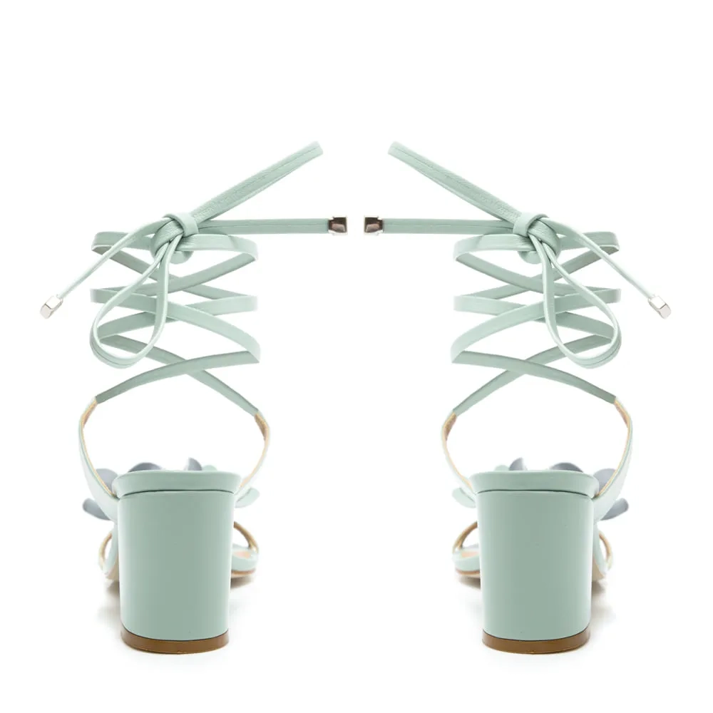 SANDÁLIA FLOR VERDE