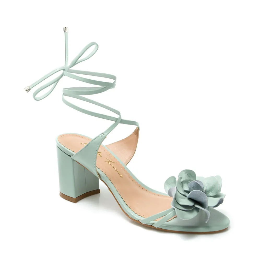 SANDÁLIA FLOR VERDE