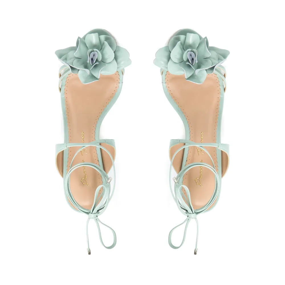 SANDÁLIA FLOR VERDE