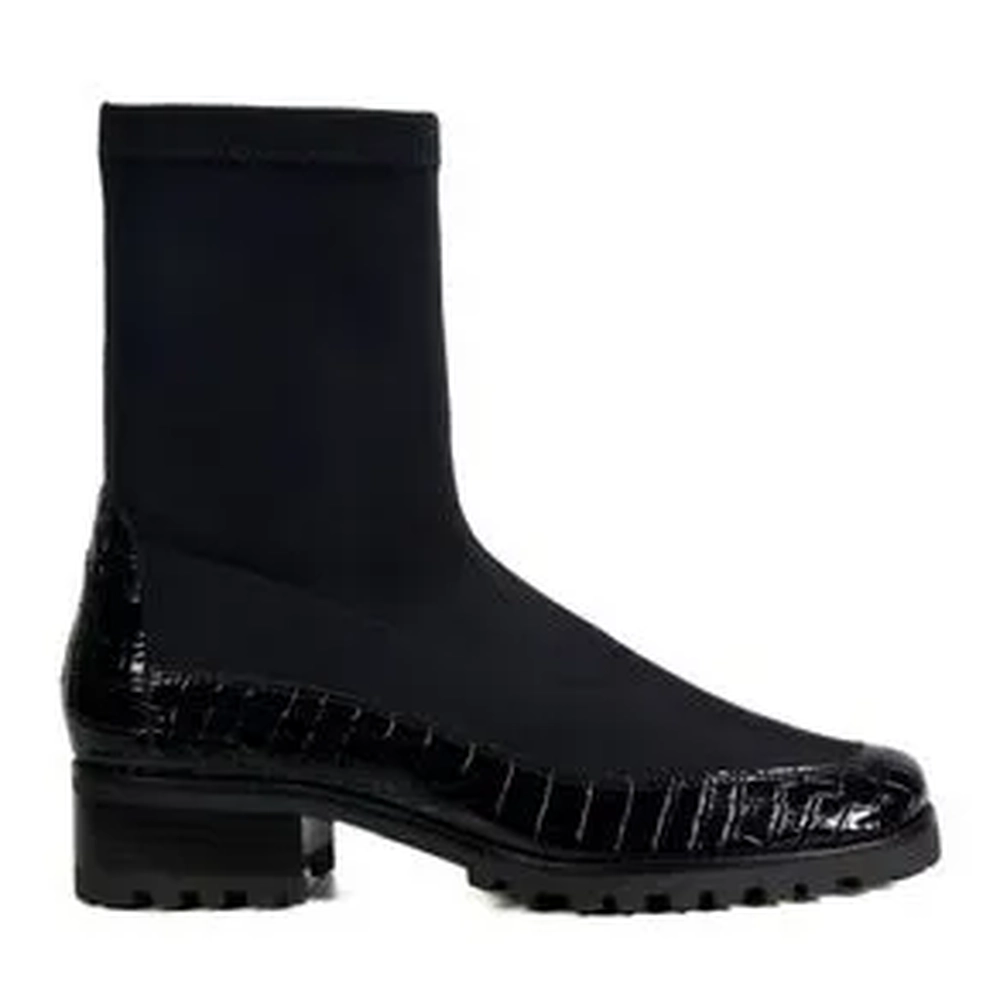 BOTA VENEZA CROCO PRETO