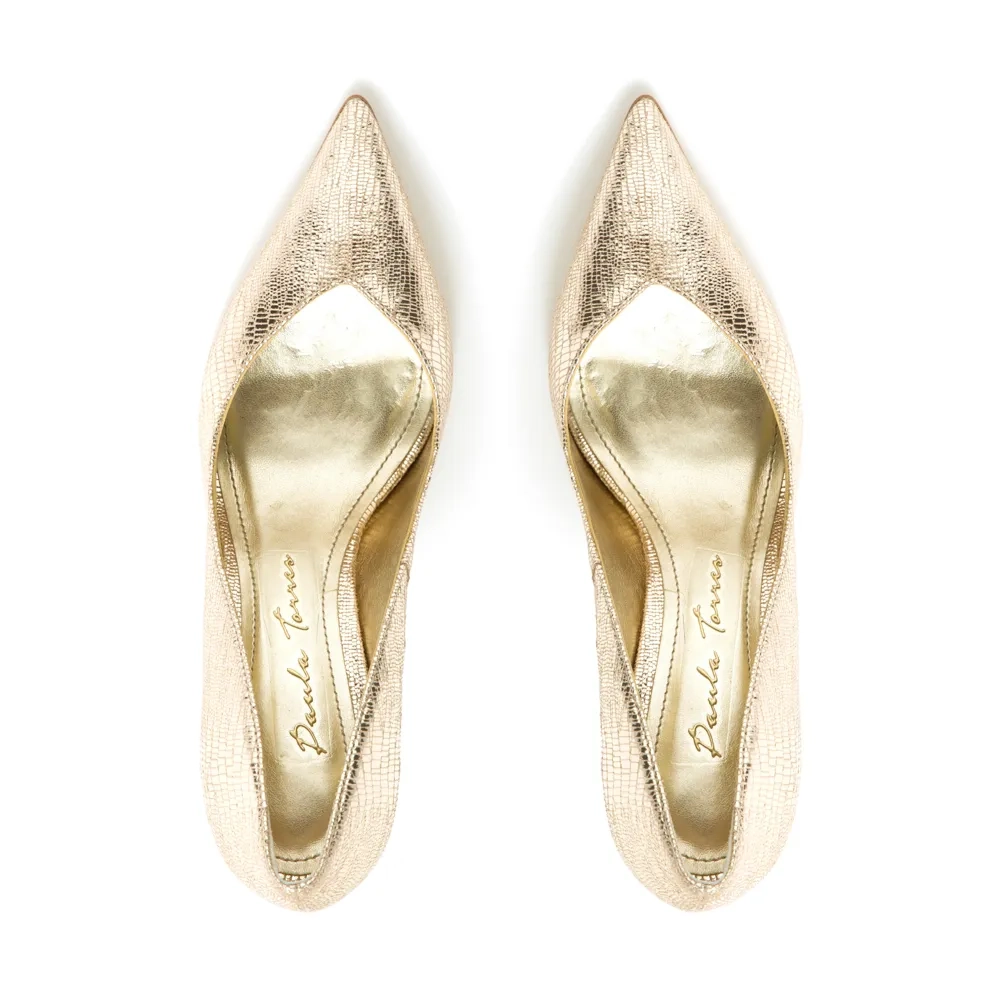 SCARPIN MADRID DOURADO