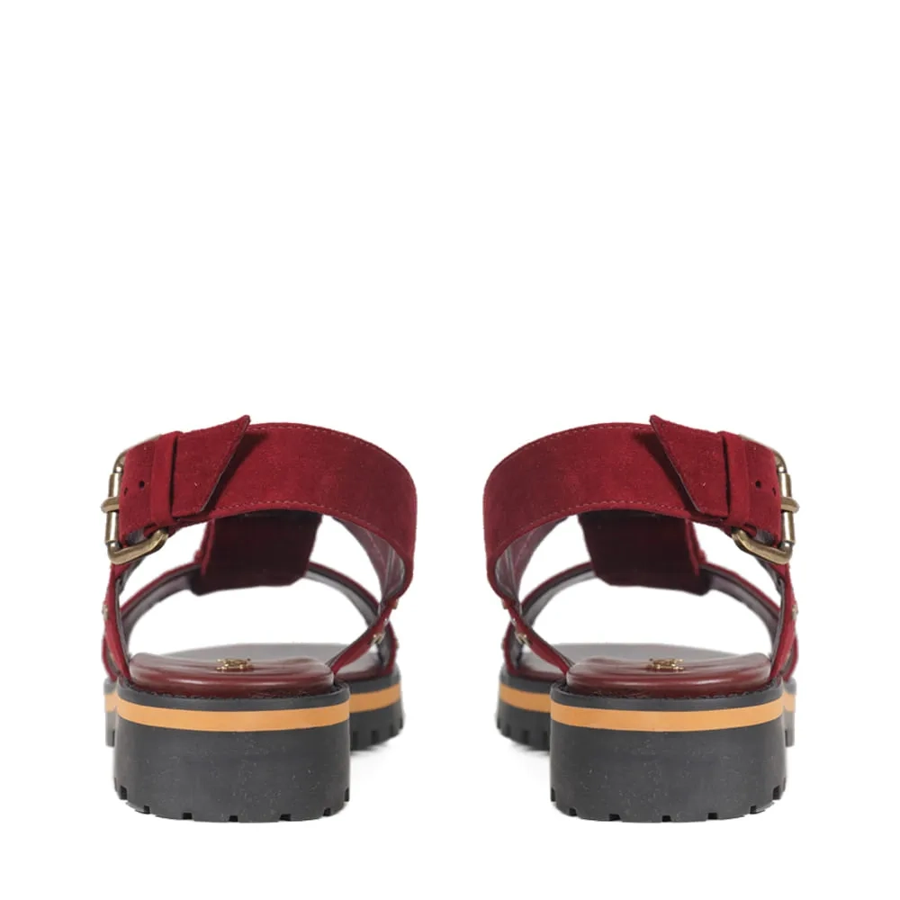 SANDÁLIA DUBLIN VINHO