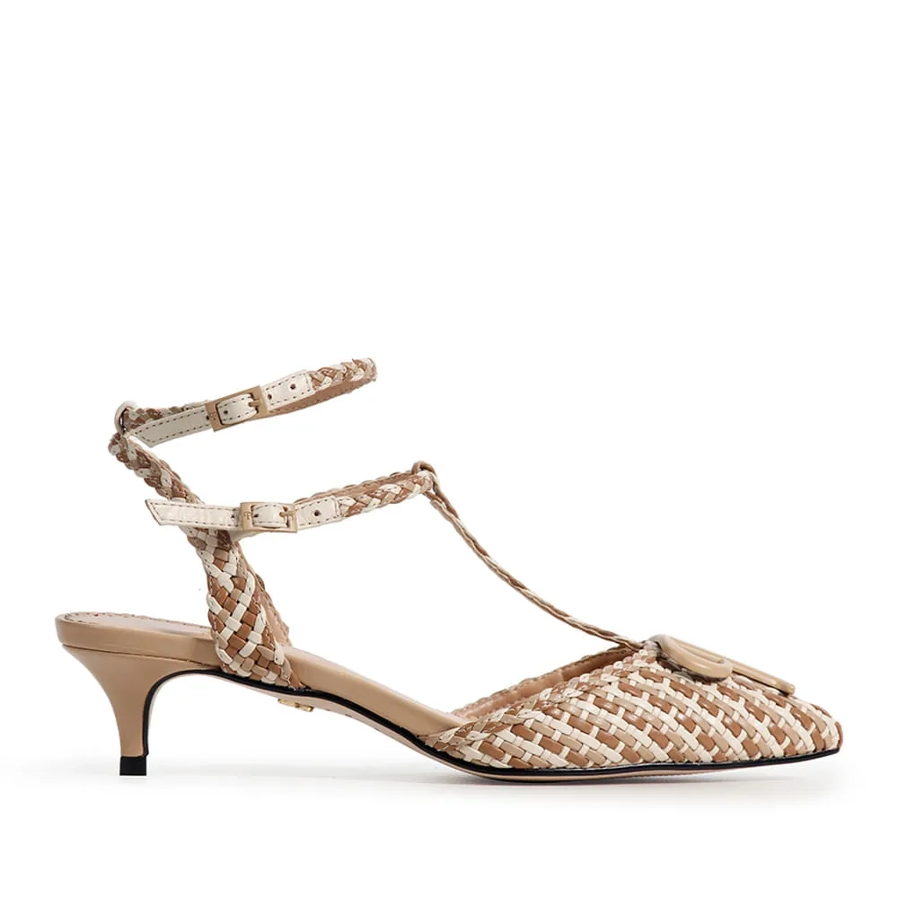 SCARPIN PAULA TRESSE BEGE