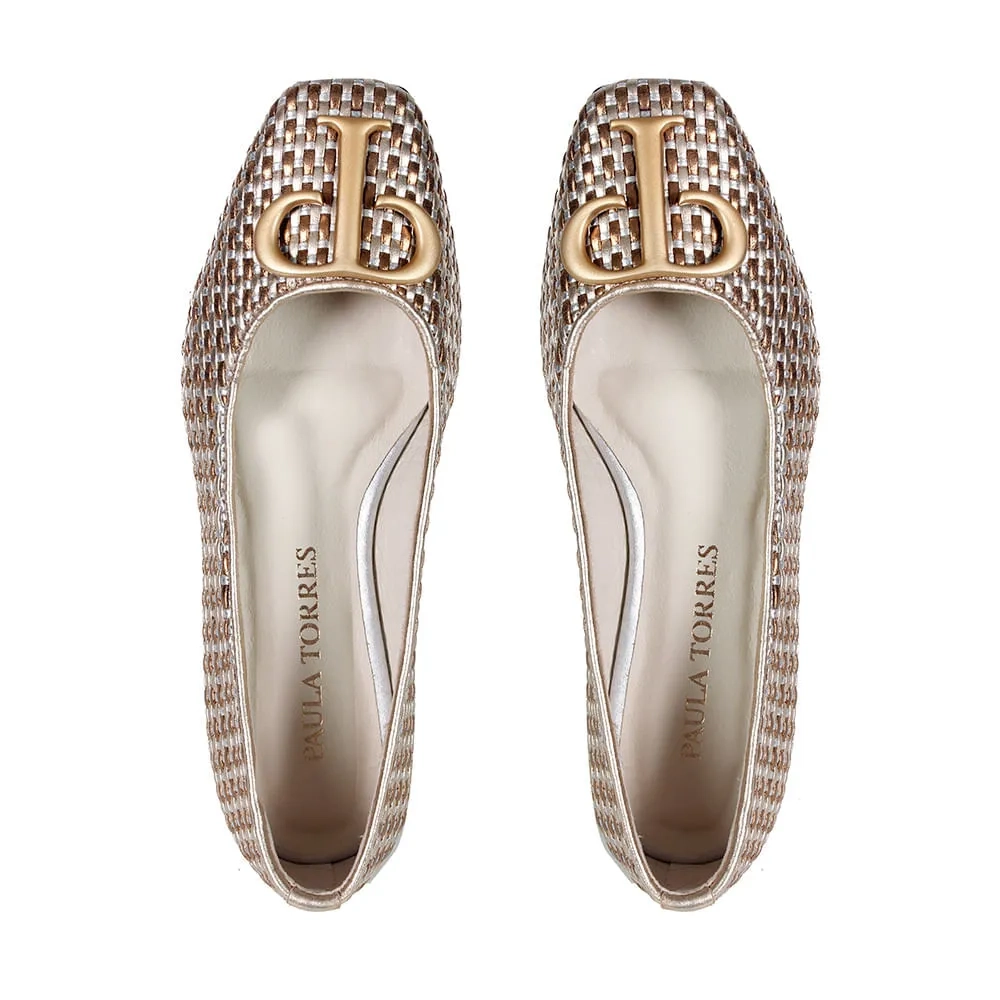 SAPATILHA TORRES TRESSE METALIZADA