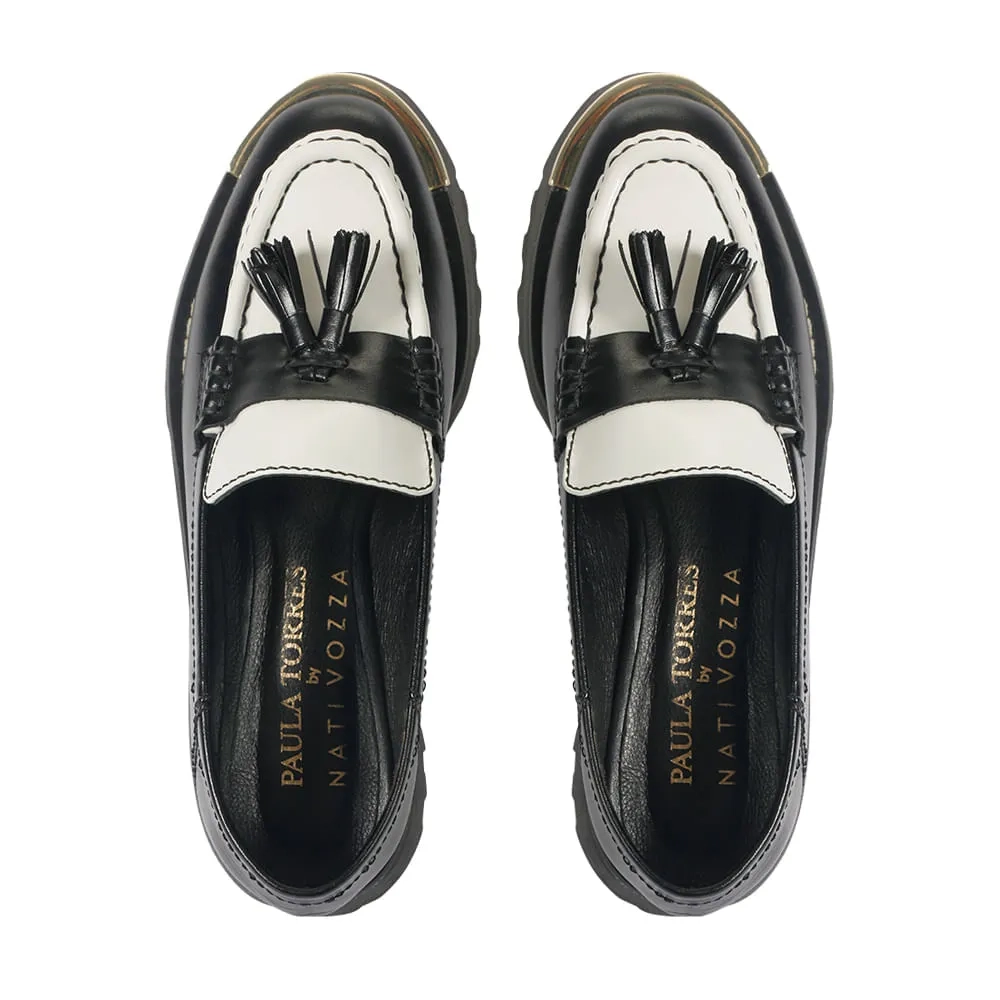 MOCASSIM ISLA PRETO E BRANCO