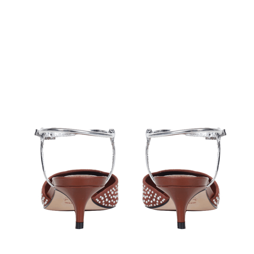 SCARPIN SINTRA STUD COGNAC