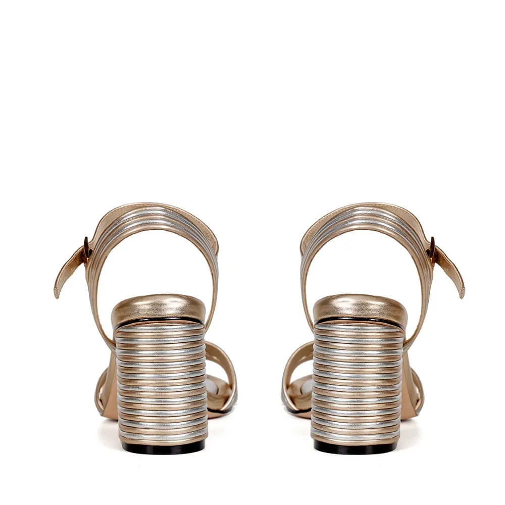 SANDÁLIA HELENA SATURNO E PRATA