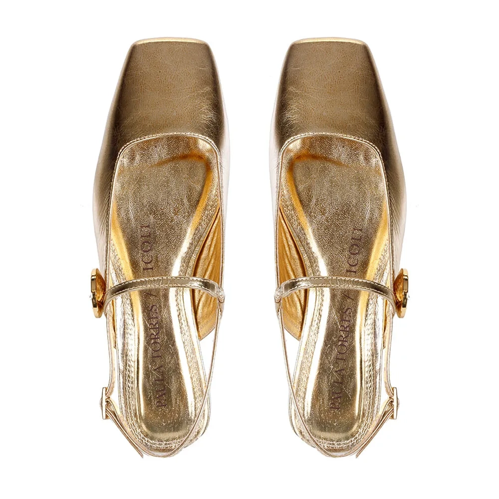 SAPATILHA NICOLI OURO