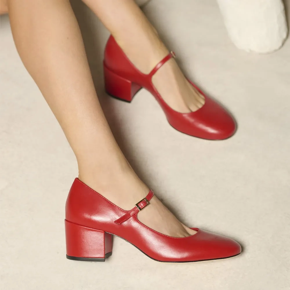 SCARPIN BONECA CLOE RED