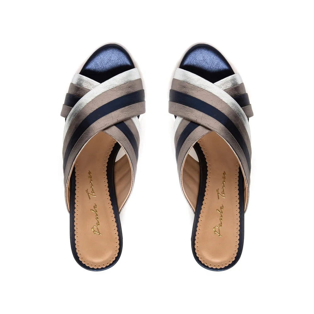 MULE FERRARA AZUL MARINHO