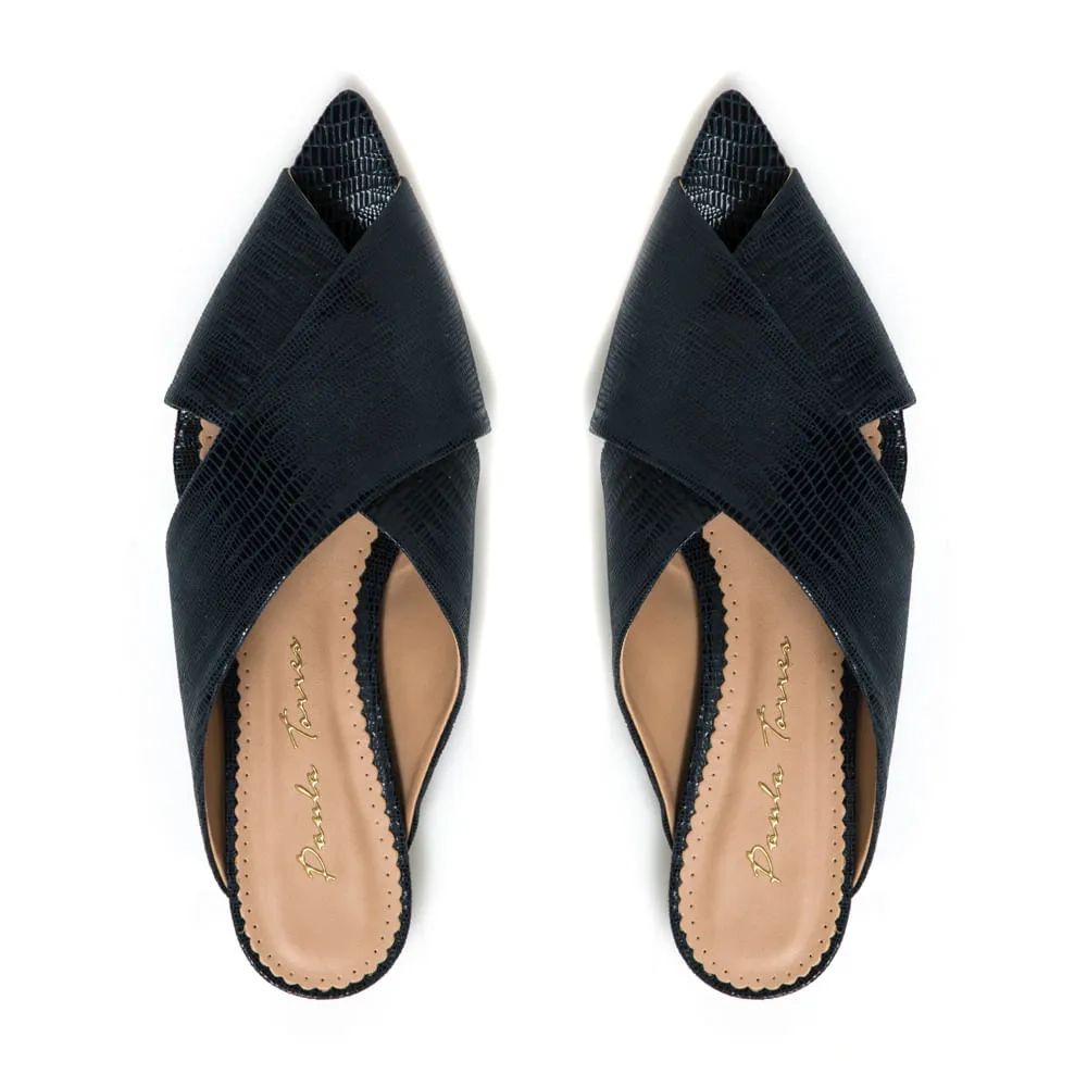 MULE LYSA AZUL MARINHO