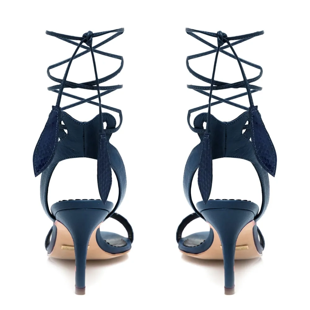 SANDÁLIA CAROL SALTO MÉDIO AZUL