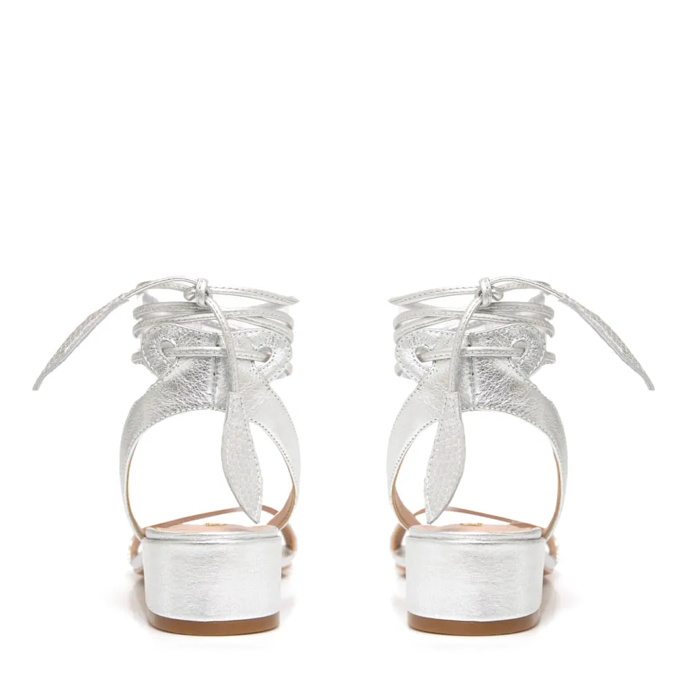 SANDÁLIA CAROL BAIXA PRATA