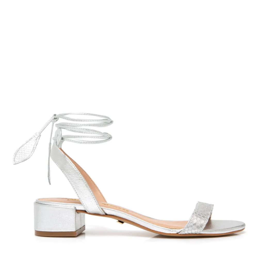 SANDÁLIA CAROL BAIXA PRATA