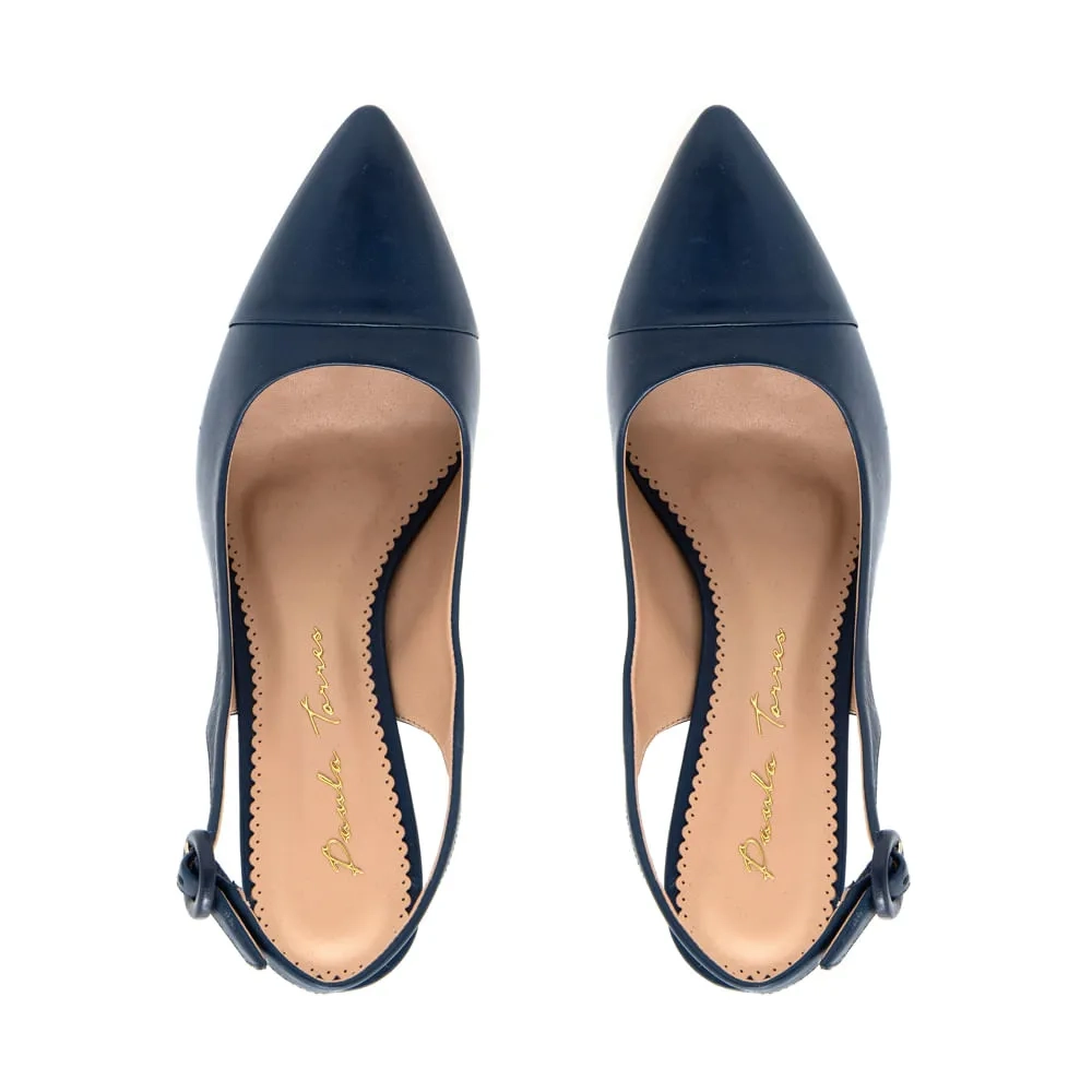 SCARPIN AMY AZUL MARINHO