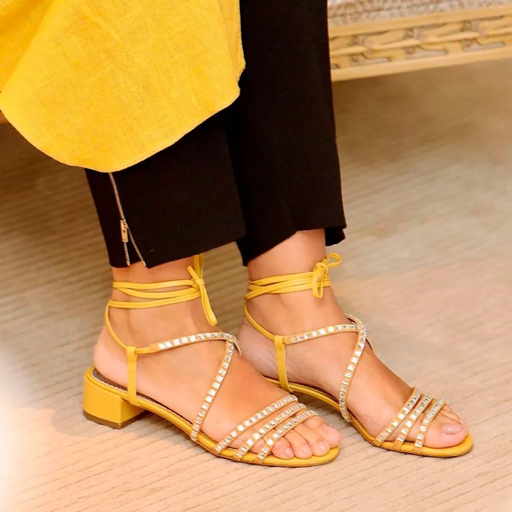 SANDÁLIA MEL AMARELO