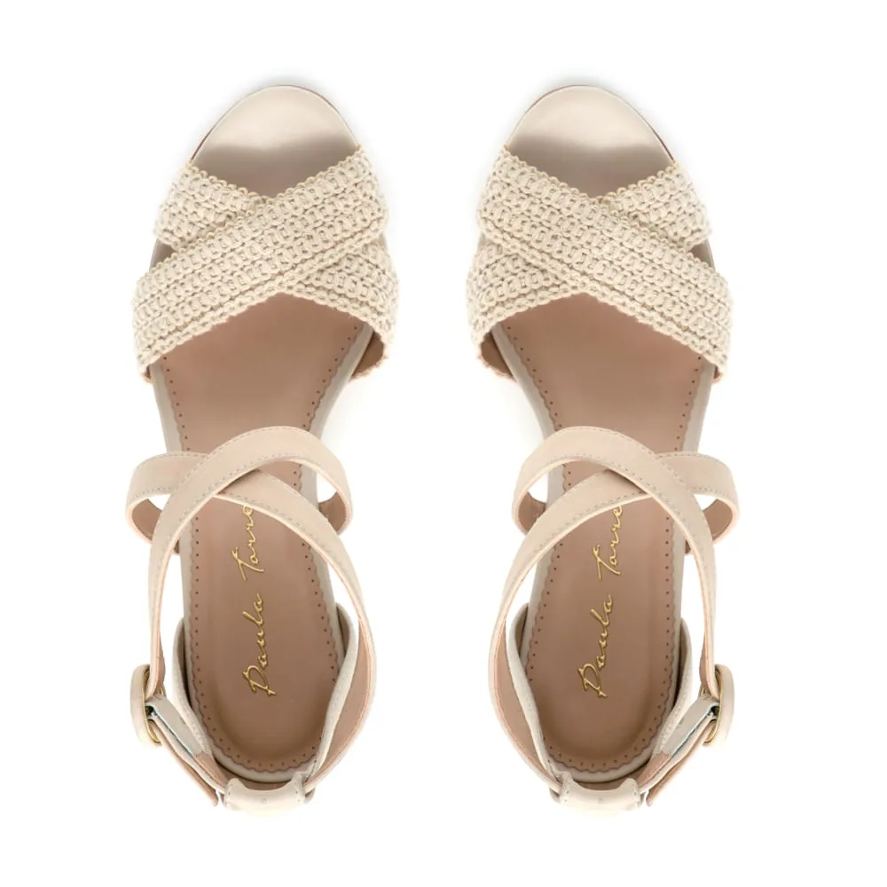 SANDÁLIA ANABELA CONSTANCE BEGE