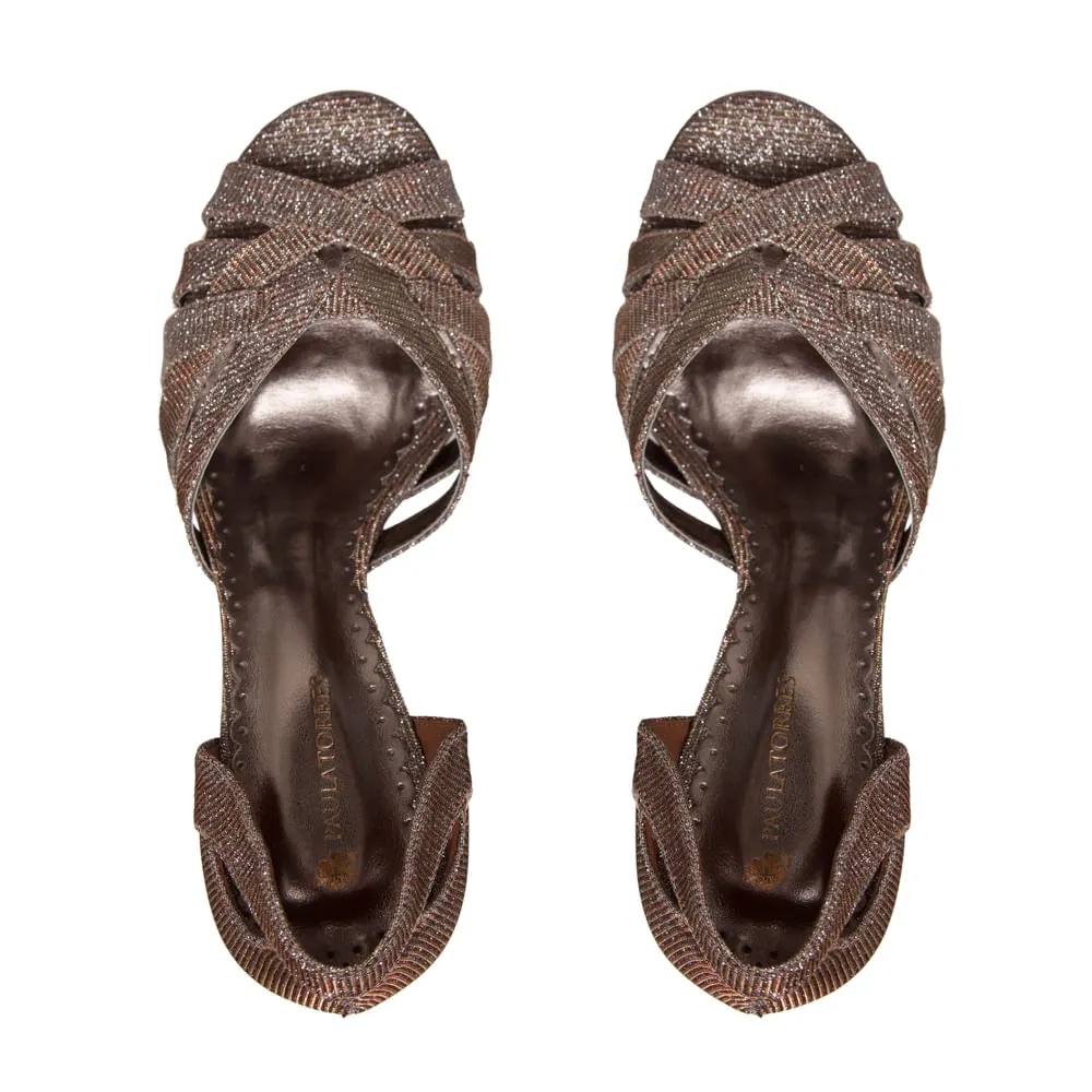 SANDÁLIA MISKA GLITER PRATA