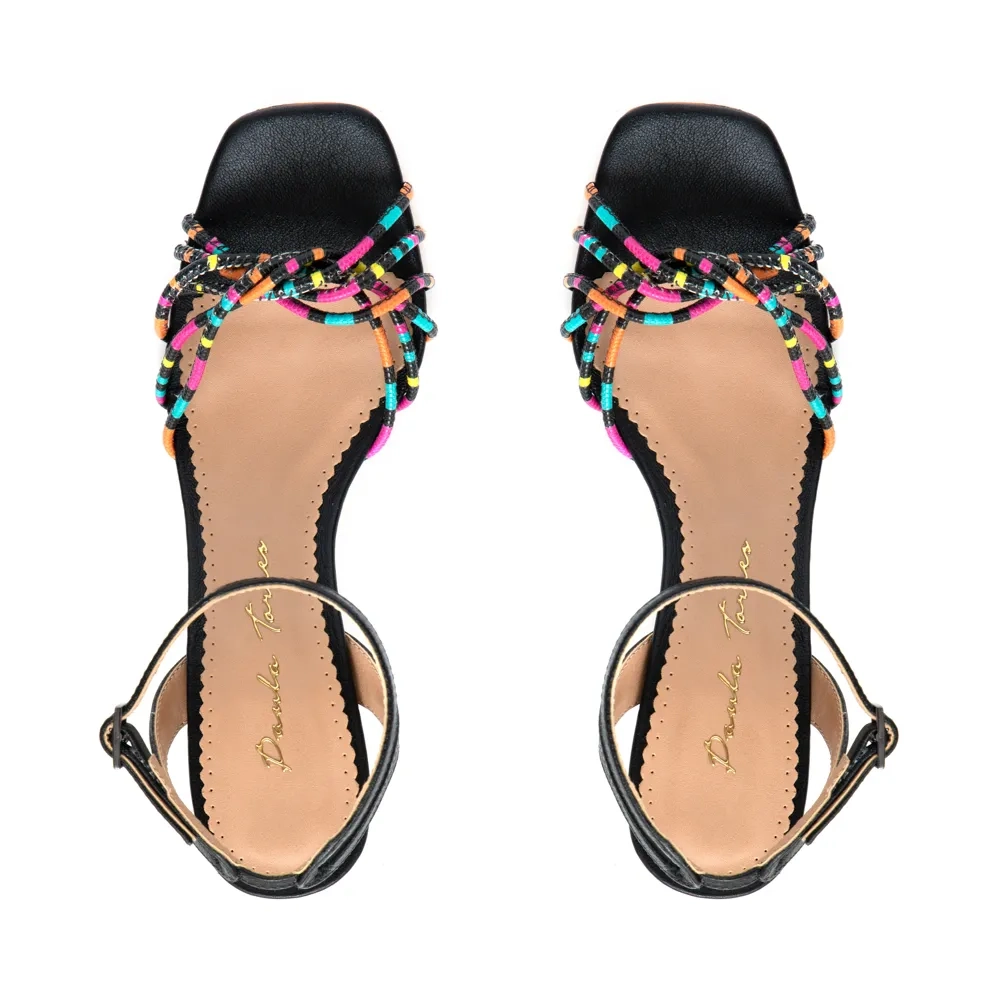 SANDÁLIA ACQUARELA PRETO