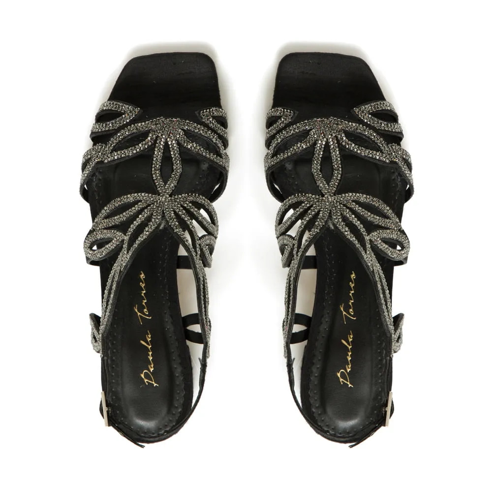 SANDÁLIA FLOWER PRETO