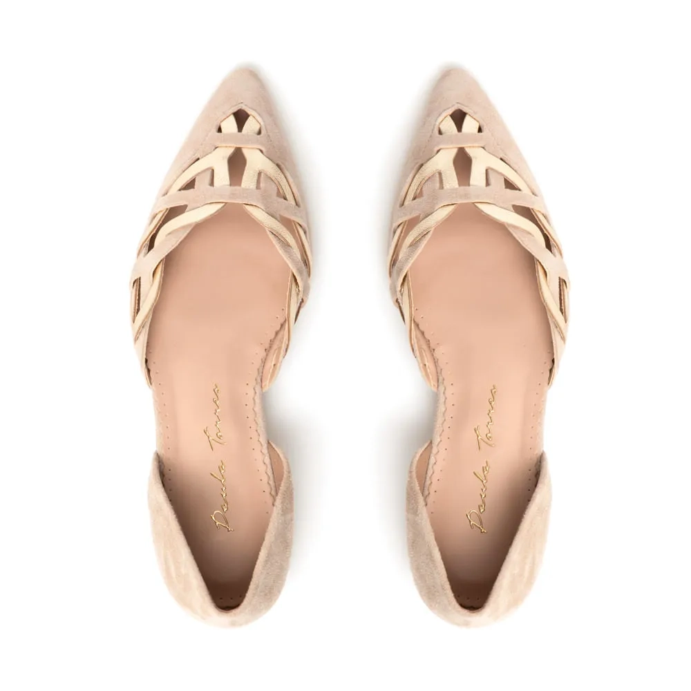 SAPATILHA TRANÇAS BEGE