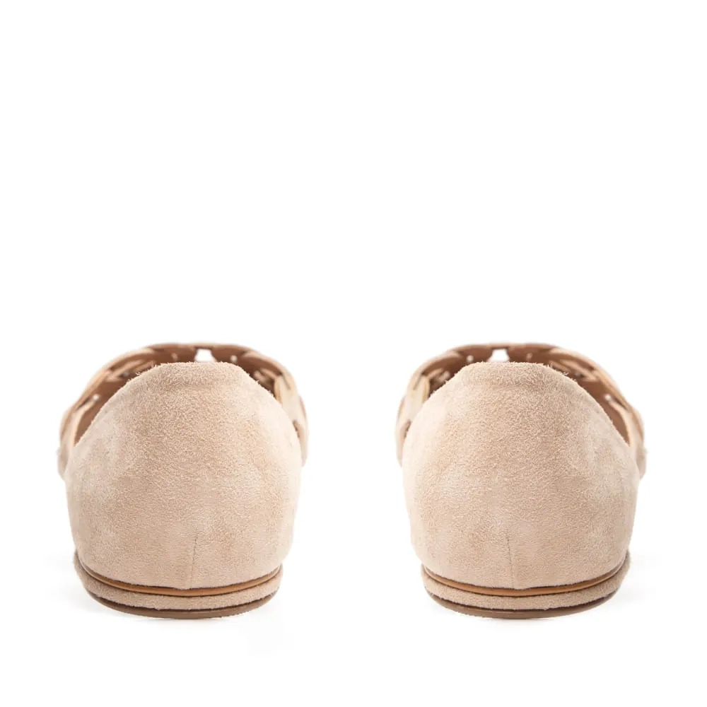 SAPATILHA TRANÇAS BEGE