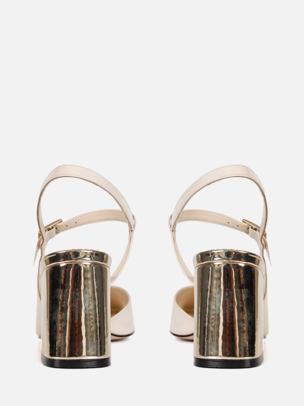 SCARPIN BONECA ITÁLIA BAUNILHA COM DOURADO