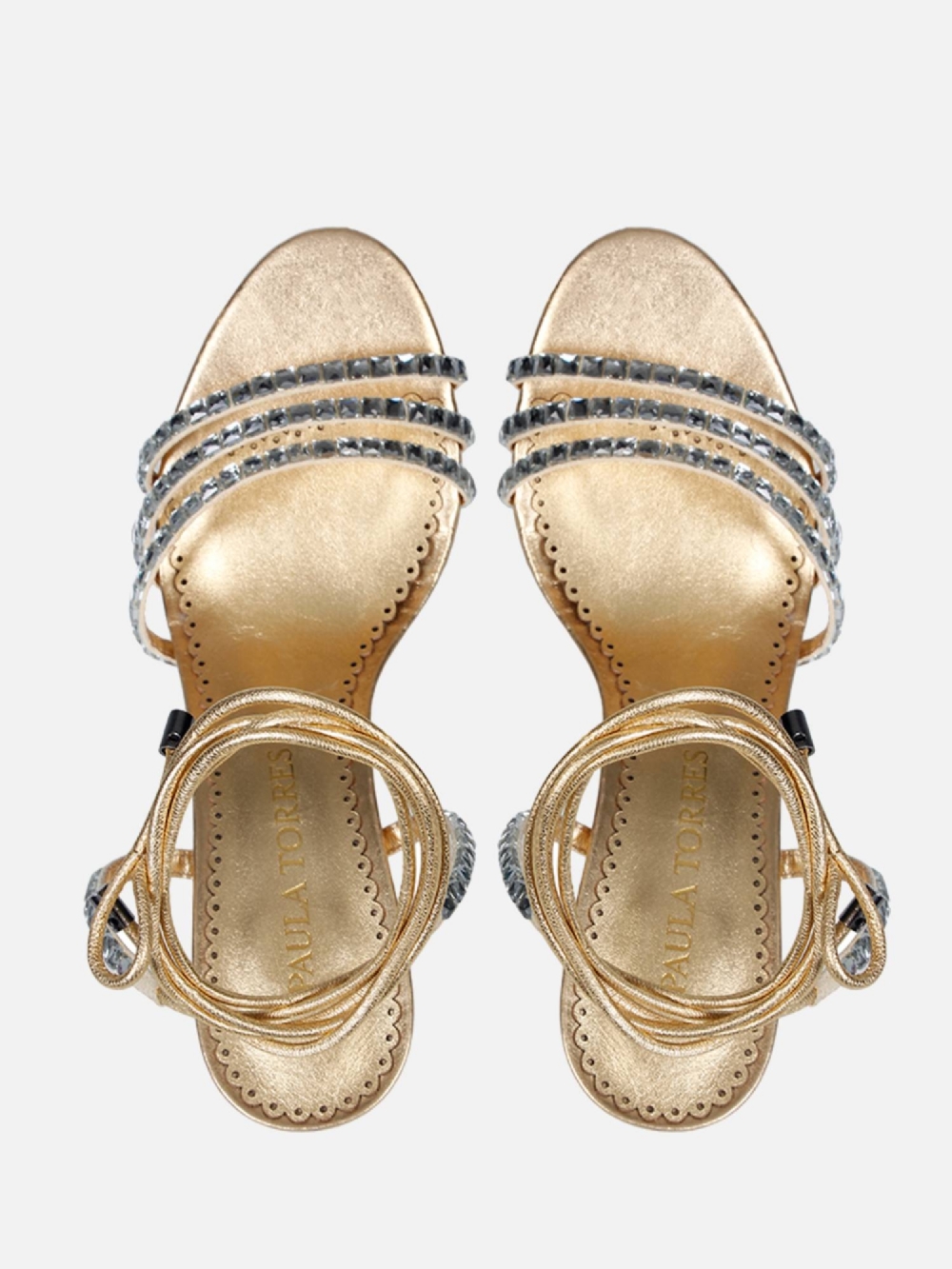 SANDÁLIA CRISTAL OURO