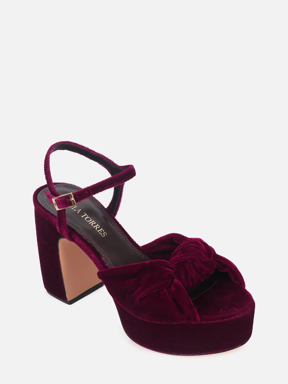 Sandália Frida Velvet Vinho