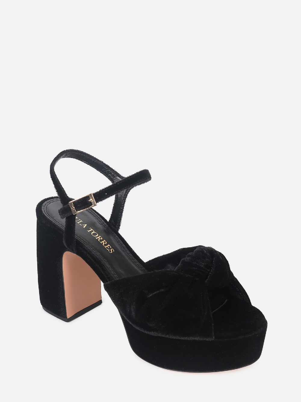 Sandália Frida Velvet Preto