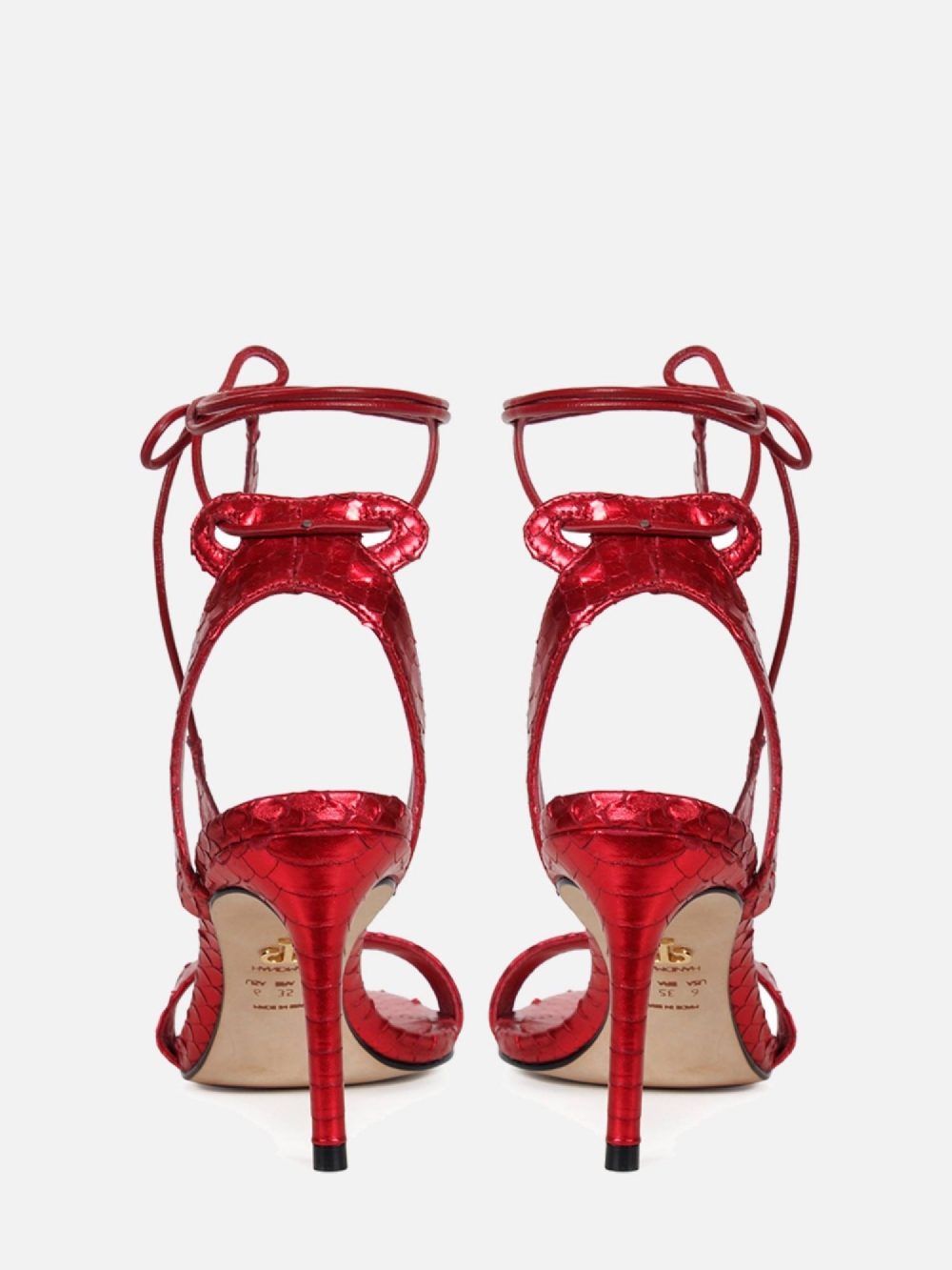 SANDÁLIA PAULA MÉDIO VERMELHO METALIZADO