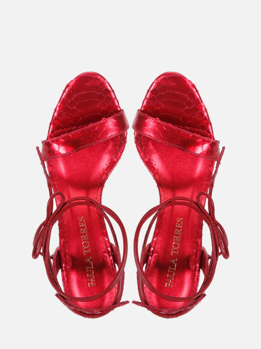 SANDÁLIA PAULA MÉDIO VERMELHO METALIZADO