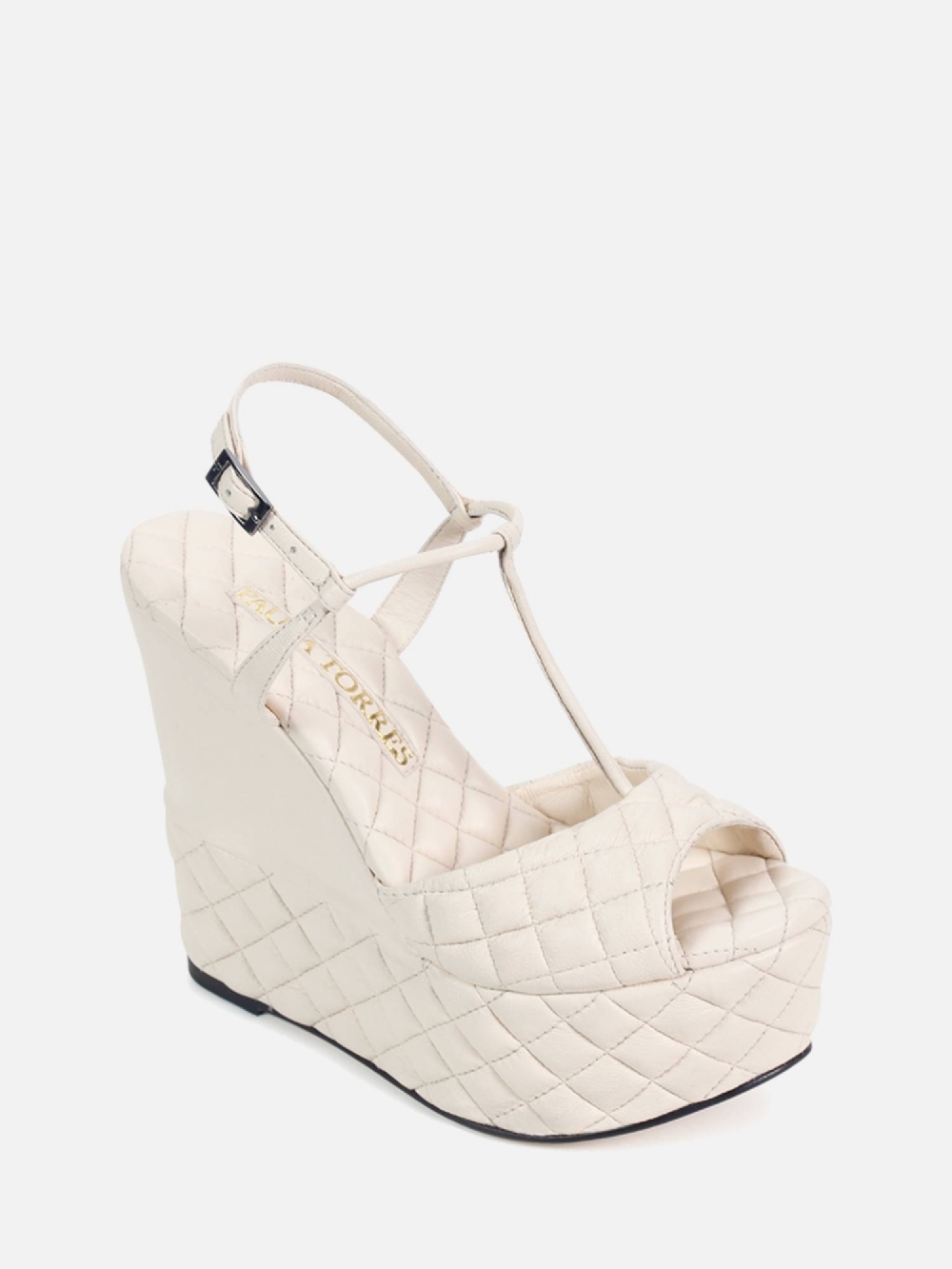 SANDÁLIA ANABELA MÔNACO BAUNILHA