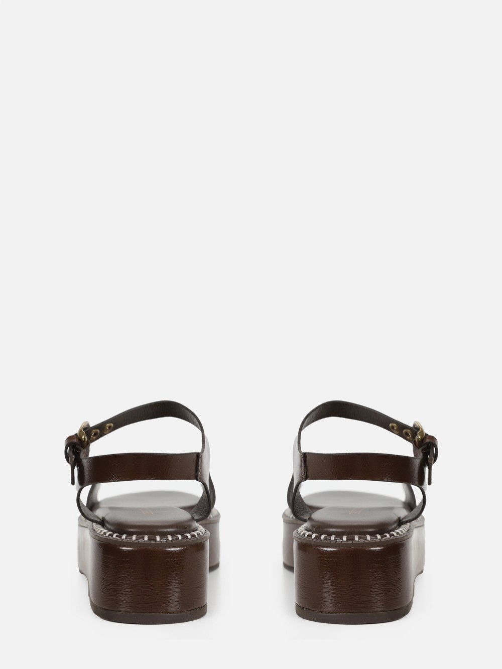 FLATFORM EM COURO LANA CAFÉ